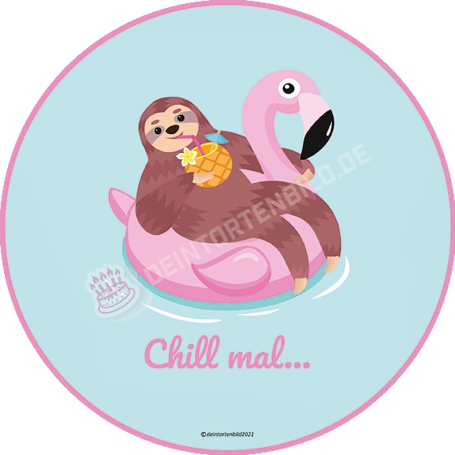 Motiv: Faultier im Pool - Hochwertige und individuelle Tortenaufleger für jeden Anlass
Tortenaufleger Faultier im Pool 20cm Kreis
Unsere Tortenaufleger sind ein ideales Geschenk für besonder - Tortenbild - DeintortenbildFaultier im Pool