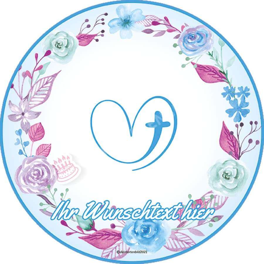 Motiv: Christliche Motive - Hochwertige und individuelle Tortenaufleger für jeden Anlass
Tortenaufleger Christliche Motive in 20cm Kreis
Unsere Tortenaufleger sind ein ideales Geschenk für bes - Tortenbild - DeintortenbildChristliche Motive