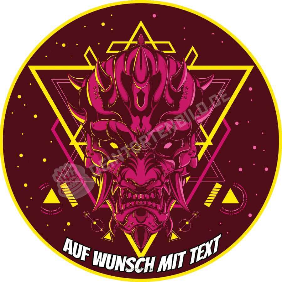 Motiv: Geometrisch Leuchtend - Samurai Dämon - Hochwertige und individuelle Tortenaufleger für jeden Anlass
Tortenaufleger Geometrisch Leuchtend - Samurai Dämon 20cm Kreis
Unsere Tortenaufleger sind ein ideales - Tortenbild - DeintortenbildGeometrisch Leuchtend - Samurai