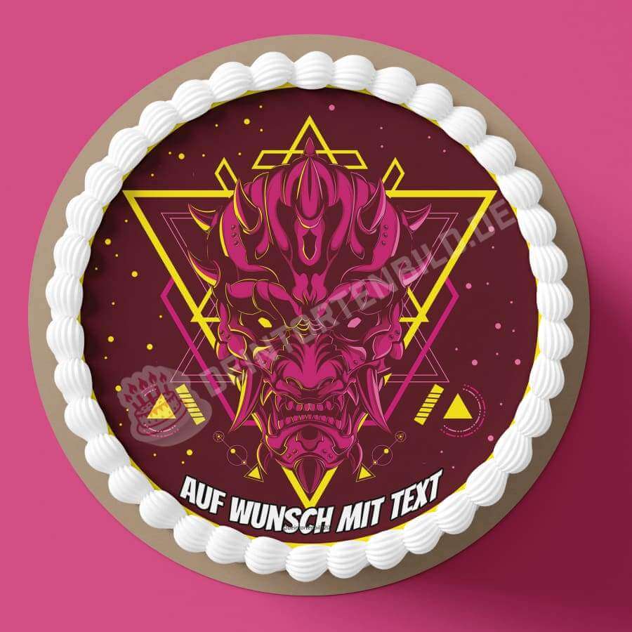 Motiv: Geometrisch Leuchtend - Samurai Dämon - Hochwertige und individuelle Tortenaufleger für jeden Anlass
Tortenaufleger Geometrisch Leuchtend - Samurai Dämon 20cm Kreis
Unsere Tortenaufleger sind ein ideales - Tortenbild - DeintortenbildGeometrisch Leuchtend - Samurai