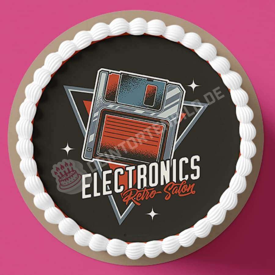 Motiv: Retro Electronics Speicherkarte - Hochwertige und individuelle Tortenaufleger für jeden Anlass
Tortenaufleger Retro Electronics Speicherkarte in 20cm Kreis
Unsere Tortenaufleger sind ein ideales Ges - Tortenbild - DeintortenbildRetro Electronics Speicherkarte