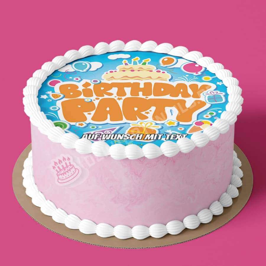 Motiv: Geburtstag - Birthday Party - Hochwertige und individuelle Tortenaufleger für jeden Anlass
Tortenaufleger Geburtstag - Birthday Party 20cm Kreis
Unsere Tortenaufleger sind ein ideales Geschenk f - Tortenbild - DeintortenbildGeburtstag - Birthday Party
