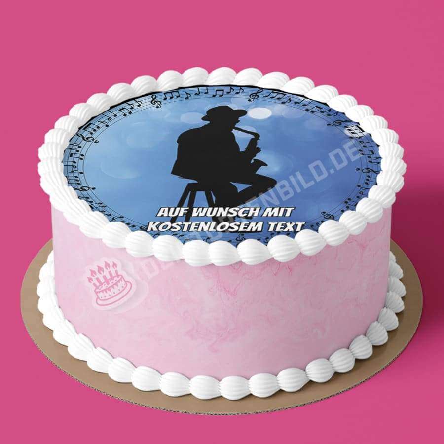 Motiv: Musik - Jazz Spieler - Hochwertige und individuelle Tortenaufleger für jeden Anlass
Tortenaufleger Musik - Jazz Spieler in 20cm Kreis
Unsere Tortenaufleger sind ein ideales Geschenk für b - Tortenbild - DeintortenbildMusik - Jazz Spieler
