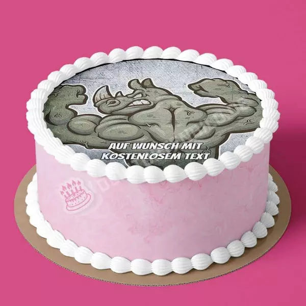 Motiv: Sport - Muskel Nashorn - Hochwertige und individuelle Tortenaufleger für jeden Anlass
Tortenaufleger Sport - Muskel Nashorn in 20cm Kreis
Unsere Tortenaufleger sind ein ideales Geschenk für - Tortenbild - DeintortenbildSport - Muskel Nashorn