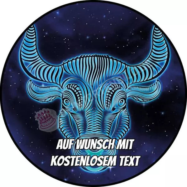Motiv: Sternzeichen - StierHochwertige und individuelle Tortenaufleger für jeden Anlass
Tortenaufleger Sternzeichen - Stier in 20cm Kreis
Unsere Tortenaufleger sind ein ideales Geschenk für beTortenbildDeintortenbildSternzeichen - Stier
