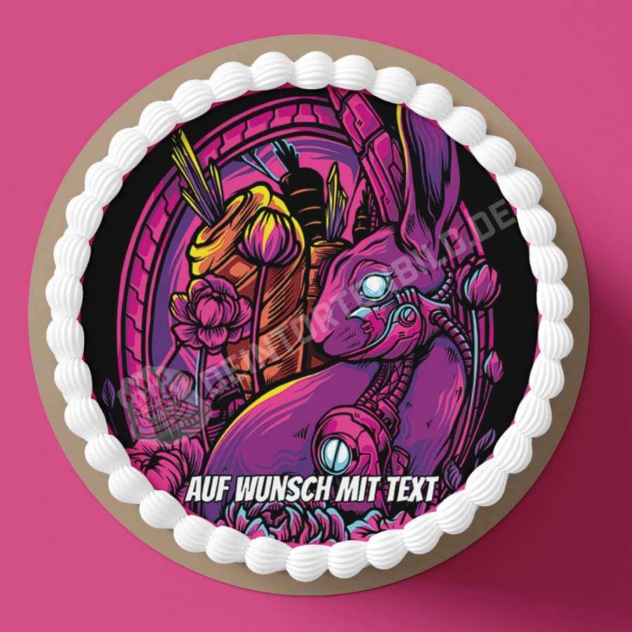 Motiv: Mechanischer Hase - Hochwertige und individuelle Tortenaufleger für jeden Anlass
Tortenaufleger Mechanischer Hase 20cm Kreis
Unsere Tortenaufleger sind ein ideales Geschenk für besonde - Tortenbild - DeintortenbildMechanischer Hase