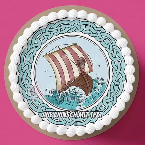 Motiv: Wikinger Schiff - Hochwertige und individuelle Tortenaufleger für jeden Anlass
Tortenaufleger Wikinger Schiff 20cm Kreis
Unsere Tortenaufleger sind ein ideales Geschenk für besondere - Tortenbild - DeintortenbildWikinger Schiff
