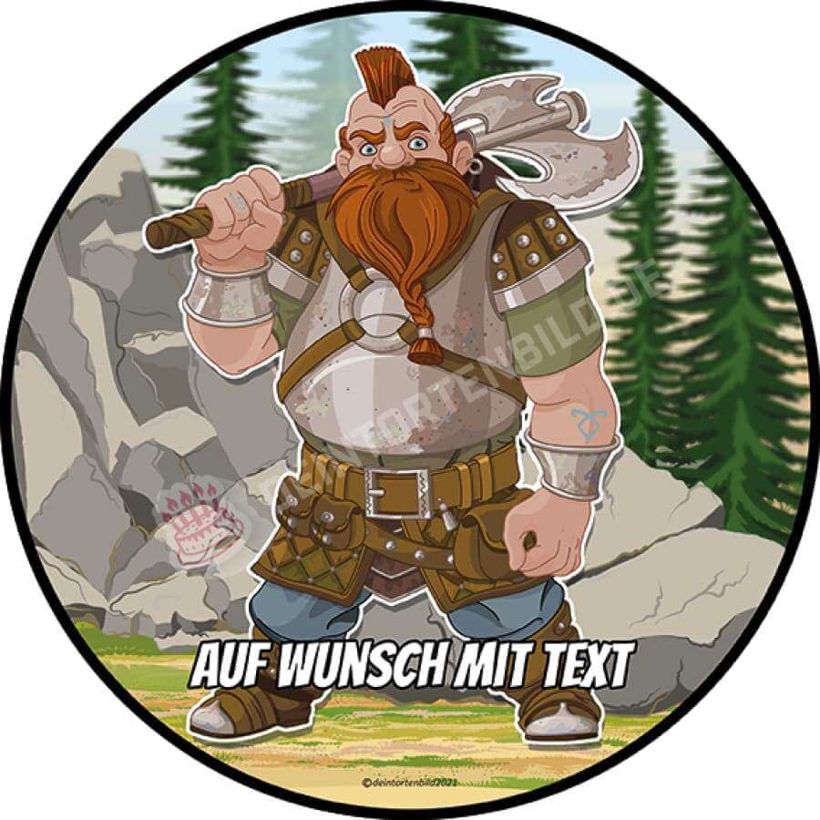 Motiv: Fantasy Wikinger - Hochwertige und individuelle Tortenaufleger für jeden Anlass
Tortenaufleger Fantasy Wikinger in 20cm Kreis
Dieser Tortenaufleger mit einem Fantasy Wikinger ist ein - Tortenbild - DeintortenbildFantasy Wikinger