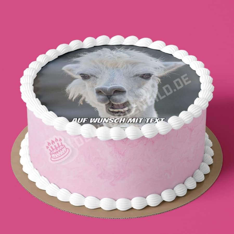 Motiv: Lustiges Lama - Hochwertige und individuelle Tortenaufleger für jeden Anlass
Tortenaufleger Lustiges Lama in 20cm Kreis
Unsere Tortenaufleger sind ein ideales Geschenk für besonder - Tortenbild - DeintortenbildLustiges Lama