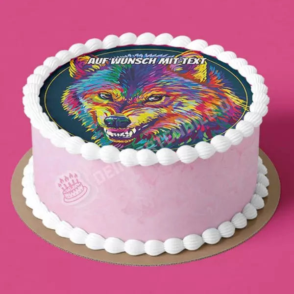 Motiv: Wolf Aggressiv Bunt - Hochwertige und individuelle Tortenaufleger für jeden Anlass
Tortenaufleger Wolf Aggressiv Bunt in 20cm Kreis
Unsere Tortenaufleger sind ein ideales Geschenk für bes - Tortenbild - DeintortenbildWolf Aggressiv Bunt