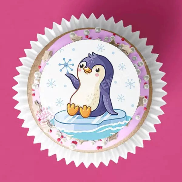 Muffinaufleger Motiv: Kleiner Pinguin - Deintortenbild.de Tortenaufleger aus Esspapier: Oblatenpapier / 15 Stück x 5cm, Oblatenpapier / 24 Stück x 4cm, Zuckerpapier / 15 Stück x 5cm, Zuckerpapier / 24 Stück x 4cm, Fondantpapier / 15 Stück x 5cm, Fondantpapier / 24 Stück x 4cm