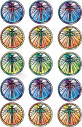 Muffinaufleger Motiv: Taufe / Kommunion Mosaik Kreuz von Deintortenbild – Tortenaufleger, Tortenfoto, Tortenbild, personalisiert & individuell bei Deintortenbild.de