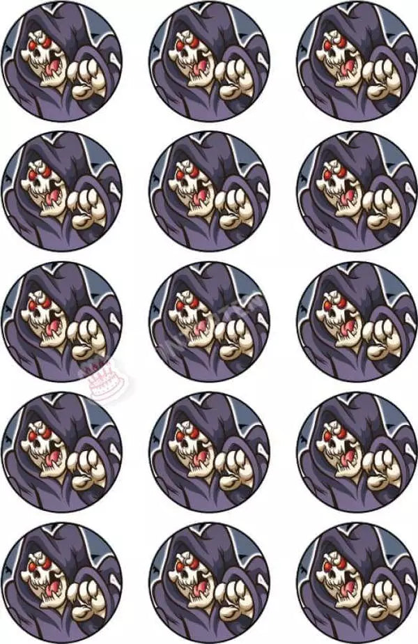 Muffinaufleger Motiv: Halloween - Cartoon Geist (15x5cm) von Deintortenbild – Tortenaufleger, Tortenfoto, Tortenbild, personalisiert & individuell bei Deintortenbild.de