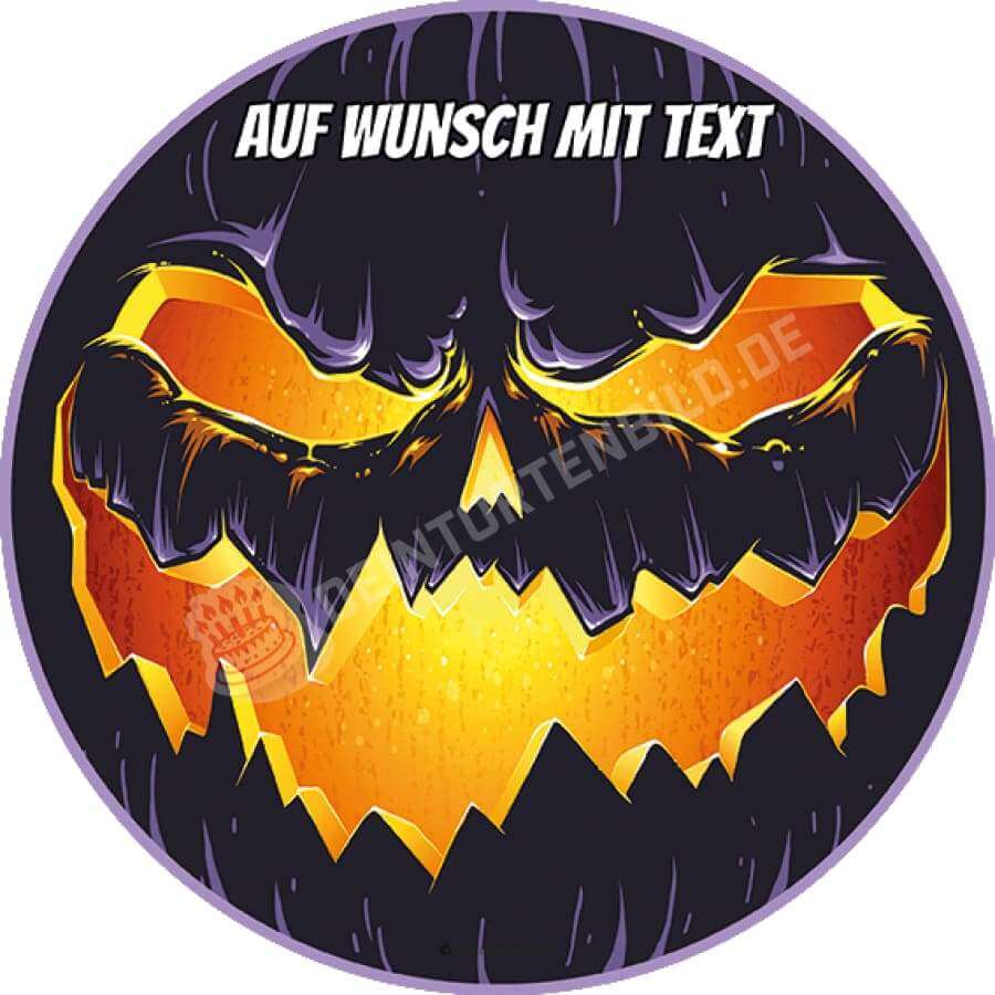 Motiv: Halloween - Kürbis Gesicht von Deintortenbild – Tortenaufleger, Tortenfoto, Tortenbild, personalisiert & individuell bei Deintortenbild.de