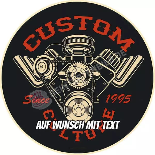 Motiv: Vintage - Custom Culture Motor - Hochwertige und individuelle Tortenaufleger für jeden Anlass
Tortenaufleger Vintage - Custom Culture Motor 20cm Kreis 
Unsere Tortenaufleger sind ein ideales Geschen - Tortenbild - DeintortenbildVintage - Custom Culture Motor