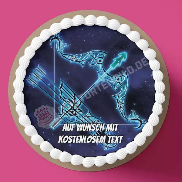 Motiv: Sternzeichen - Schütze - Deintortenbild.de Tortenaufleger aus Esspapier: Oblatenpapier, Zuckerpapier, Fondantpapier