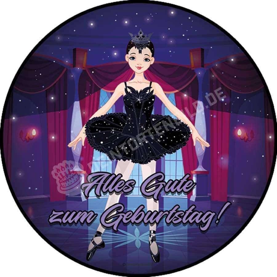 Motiv: Düstere Ballerina von Deintortenbild – Tortenaufleger, Tortenfoto, Tortenbild, personalisiert & individuell bei Deintortenbild.de