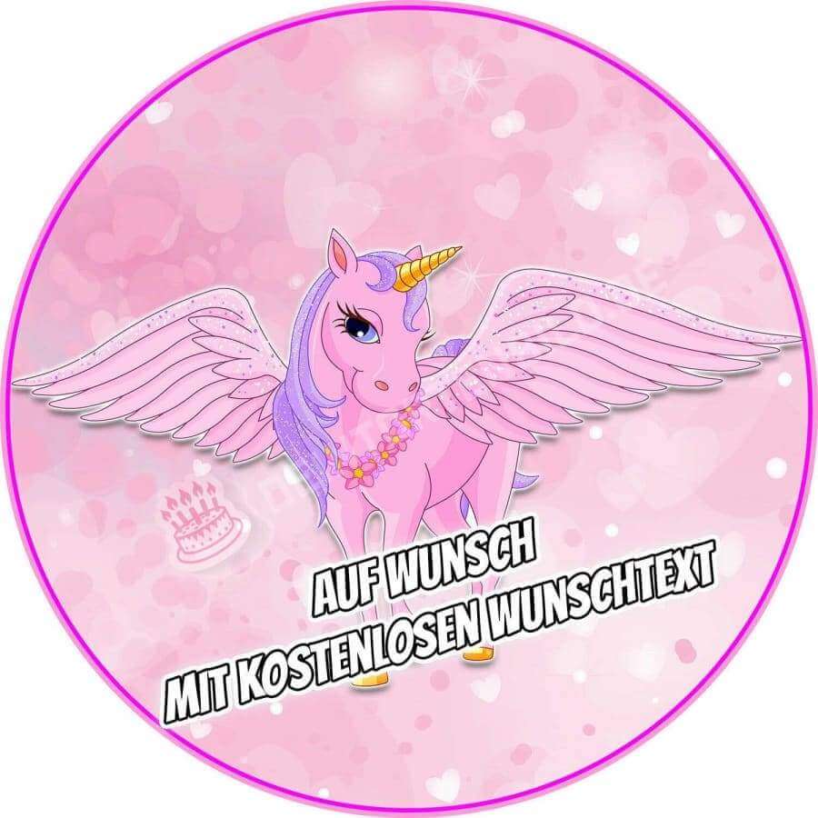 Motiv: Einhorn UnicornHochwertige und individuelle Tortenaufleger für jeden Anlass
Tortenaufleger Einhorn Unicorn in 20cm Kreis
Unsere Tortenaufleger sind ein ideales Geschenk für besondeTortenbildDeintortenbildEinhorn Unicorn