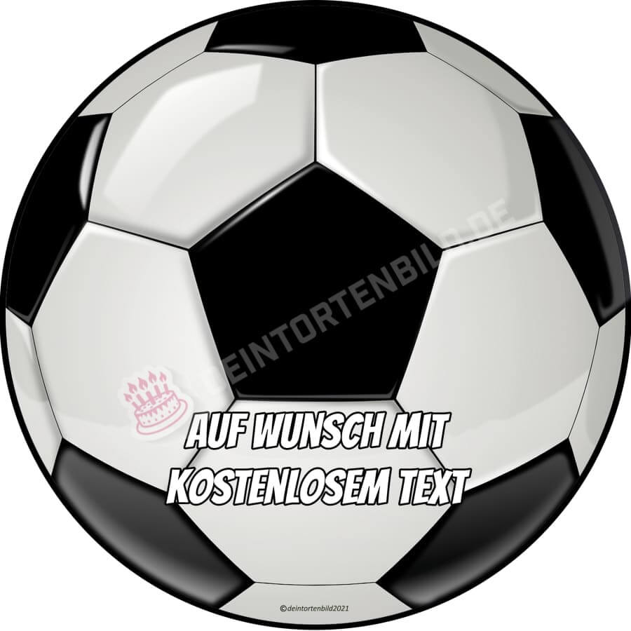 Motiv: FußballHochwertige und individuelle Tortenaufleger für jeden Anlass
Tortenaufleger Fußball in 20cm Kreis 
Unsere Tortenaufleger sind ein ideales Geschenk für besondere MensTortenbildDeintortenbildMotiv