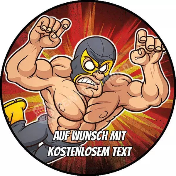 Motiv: Sport - Wrestler (Version1) von Deintortenbild – Tortenaufleger, Tortenfoto, Tortenbild, personalisiert & individuell bei Deintortenbild.de