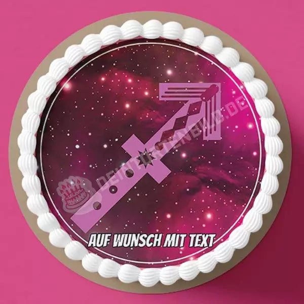 Motiv: Sternzeichen Symbol Schütze - Deintortenbild.de Tortenaufleger aus Esspapier: Oblatenpapier, Zuckerpapier, Fondantpapier