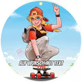 Motiv: Skater Girl - Hochwertige und individuelle Tortenaufleger für jeden Anlass
Tortenaufleger Skater Girl in 20cm Kreis 
Unsere Tortenaufleger sind ein ideales Geschenk für besondere  - Tortenbild - DeintortenbildSkater Girl