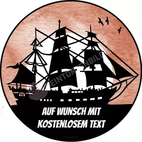 Motiv: Schiff - Wasserfarben StilHochwertige und individuelle Tortenaufleger für jeden Anlass
Tortenaufleger Schiff - Wasserfarben Stil in 20cm Kreis 
Unsere Tortenaufleger sind ein ideales GeschenkTortenbildDeintortenbildSchiff - Wasserfarben Stil