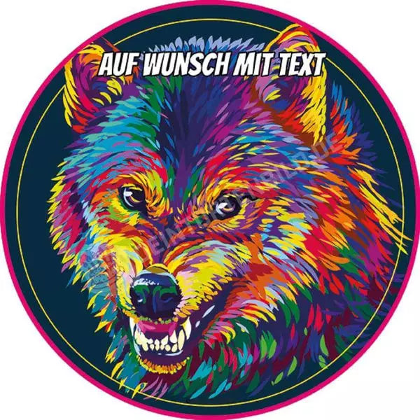 Motiv: Wolf Aggressiv Bunt - Hochwertige und individuelle Tortenaufleger für jeden Anlass
Tortenaufleger Wolf Aggressiv Bunt in 20cm Kreis
Unsere Tortenaufleger sind ein ideales Geschenk für bes - Tortenbild - DeintortenbildWolf Aggressiv Bunt