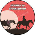 Motiv: Cowboy Silhouette (Variante2) von Deintortenbild – Tortenaufleger, Tortenfoto, Tortenbild, personalisiert & individuell bei Deintortenbild.de