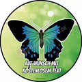 Motiv: Schmetterling Grün von Deintortenbild – Tortenaufleger, Tortenfoto, Tortenbild, personalisiert & individuell bei Deintortenbild.de