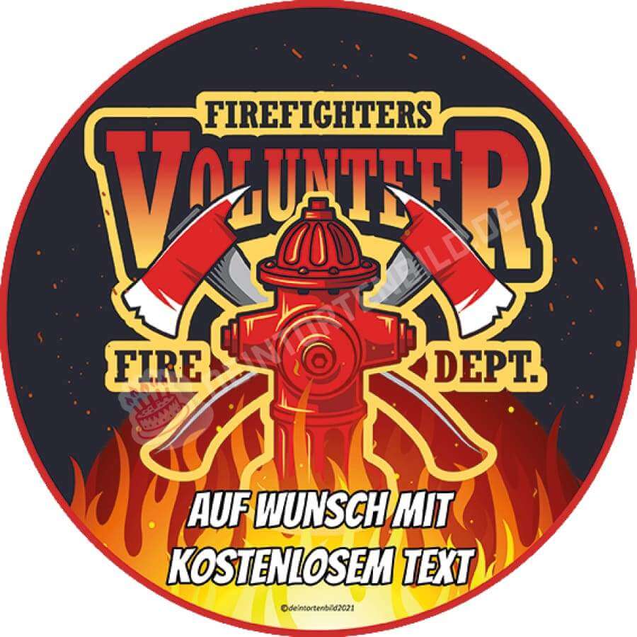 Motiv: Feuerwehr Logo #3 von Deintortenbild – Tortenaufleger, Tortenfoto, Tortenbild, personalisiert & individuell bei Deintortenbild.de