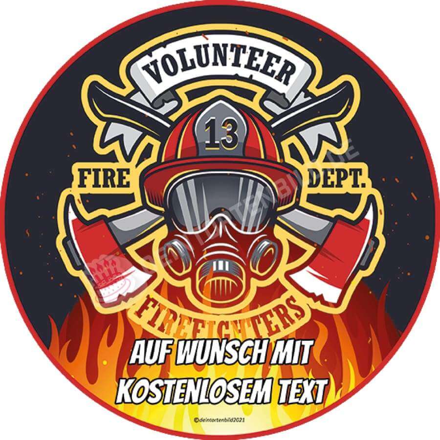 Motiv: Feuerwehr Logo #2 von Deintortenbild – Tortenaufleger, Tortenfoto, Tortenbild, personalisiert & individuell bei Deintortenbild.de