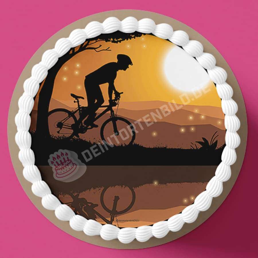 tortenaufleger mountainbike Tortenaufleger 'Bunte Sterne und Konfetti'
