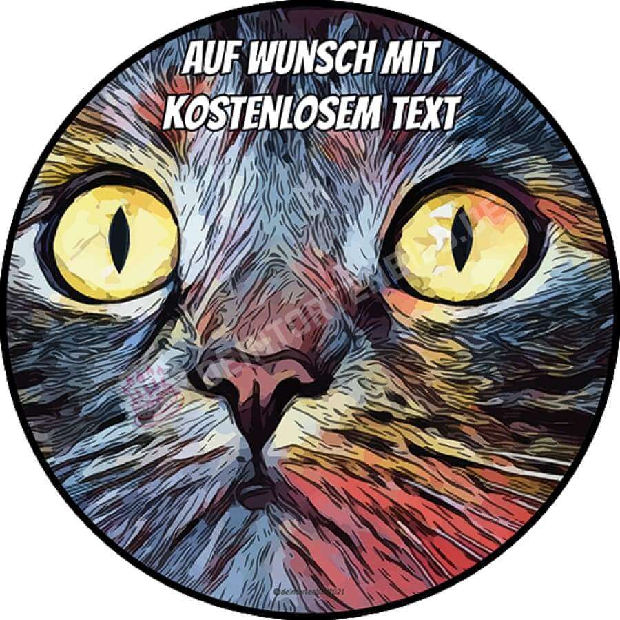 Motiv: Gezeichnete Katze (Version2) von Deintortenbild – Tortenaufleger, Tortenfoto, Tortenbild, personalisiert & individuell bei Deintortenbild.de