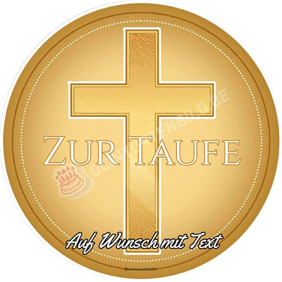 Motiv: Goldenes Kreuz - Hochwertige und individuelle Tortenaufleger für jeden Anlass
Tortenaufleger Goldenes Kreuz 20cm Kreis 
Unsere Tortenaufleger sind ein ideales Geschenk für besondere  - Tortenbild - DeintortenbildGoldenes Kreuz