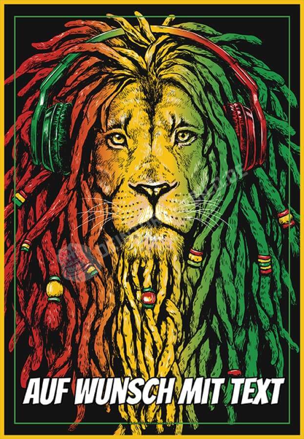 Motiv: Rastafari Löwe Jamaika von Deintortenbild – Tortenaufleger, Tortenfoto, Tortenbild, personalisiert & individuell bei Deintortenbild.de