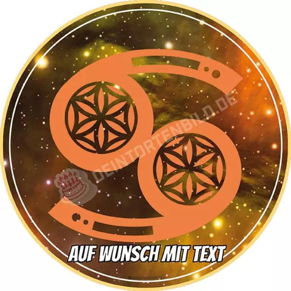 Motiv: Sternzeichen Symbol Krebs - Hochwertige und individuelle Tortenaufleger für jeden Anlass
Tortenaufleger Sternzeichen Symbol Krebs 20cm Kreis 
Unsere Tortenaufleger sind ein ideales Geschenk für - Tortenbild - DeintortenbildSternzeichen Symbol Krebs