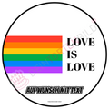 LGBTQ+ Love is love - Deintortenbild.de Tortenaufleger aus Esspapier: Oblatenpapier, Zuckerpapier, Fondantpapier
