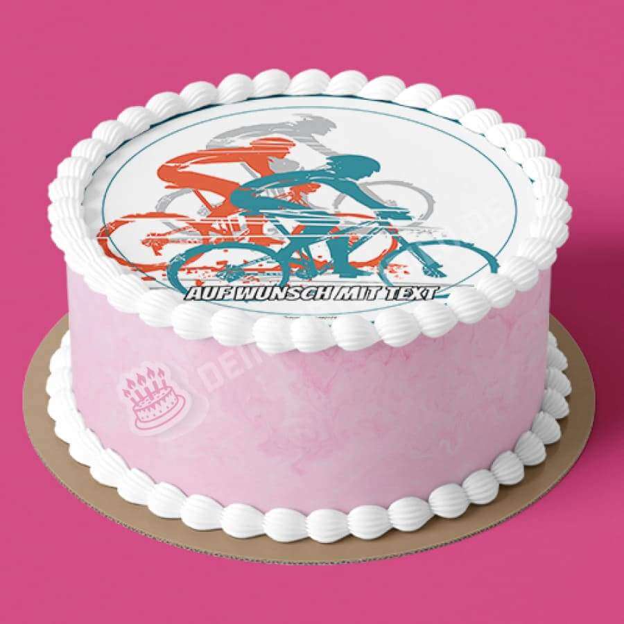 Motiv: Fahrräder Sport - Deintortenbild.de Tortenaufleger aus Esspapier: Oblatenpapier, Zuckerpapier, Fondantpapier