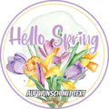 Motiv: Hello Spring - Frühlingsbeginn Blumenstrauß - Deintortenbild.de Tortenaufleger aus Esspapier: Oblatenpapier, Zuckerpapier, Fondantpapier