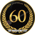 Motiv: Jubiläum 60 Jahre - Deintortenbild.de Tortenaufleger aus Esspapier: Oblatenpapier, Zuckerpapier, Fondantpapier