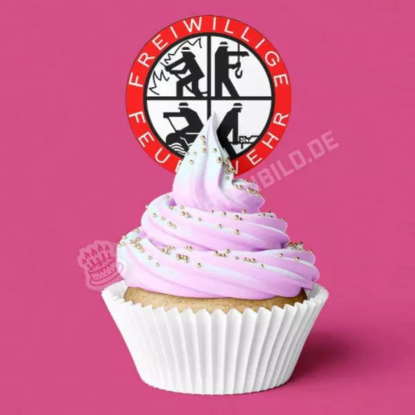 Muffinaufleger Motiv: Freiwillige Feuerwehr Logo - Deintortenbild.de Tortenaufleger aus Esspapier: Oblatenpapier / 15 Stück x 5cm, Oblatenpapier / 24 Stück x 4cm, Zuckerpapier / 15 Stück x 5cm, Zuckerpapier / 24 Stück x 4cm, Fondantpapier / 15 Stück x 5cm, Fondantpapier / 24 Stück x 4cm