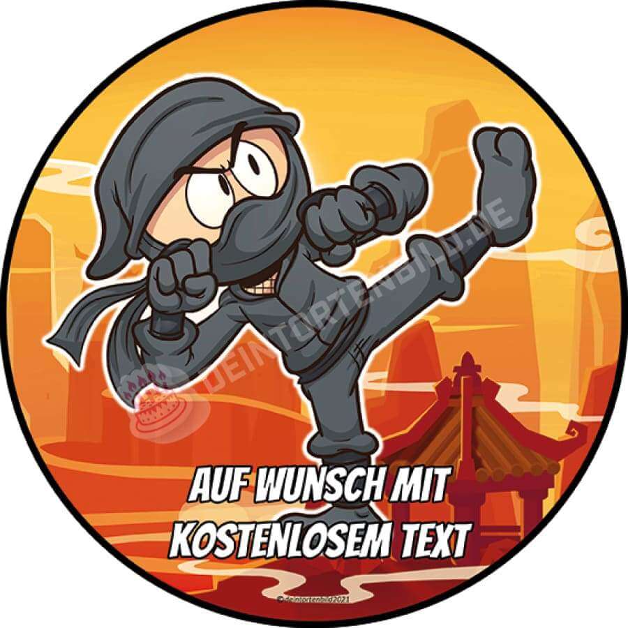 Motiv: Ninja (Version2) von Deintortenbild – Tortenaufleger, Tortenfoto, Tortenbild, personalisiert & individuell bei Deintortenbild.de