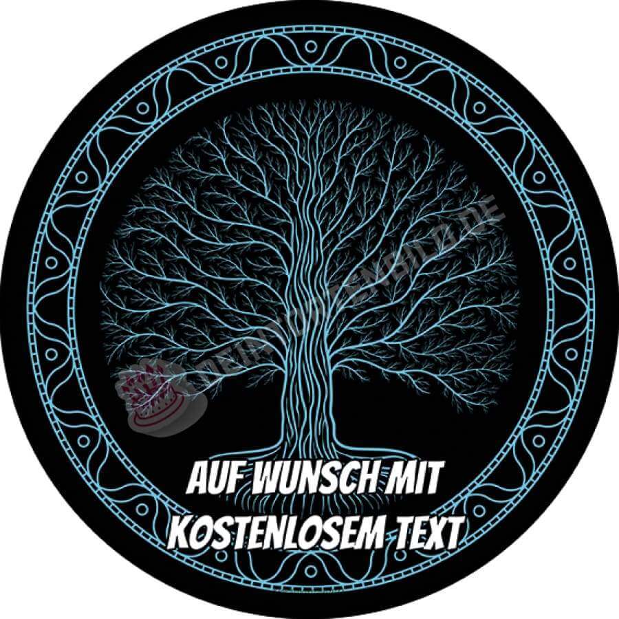 Motiv: Baum des Lebens - Yggdrasil - Hochwertige und individuelle Tortenaufleger für jeden Anlass
Tortenaufleger Baum des Lebens - Yggdrasil in 20cm Kreis 
Dieser Tortenaufleger mit dem Baum des Lebens  - Tortenbild - DeintortenbildBaum des Lebens - Yggdrasil