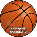 Motiv: Basketball - Hochwertige und individuelle Tortenaufleger für jeden Anlass
Tortenaufleger Basketball in 20cm Kreis 
Dieser Tortenaufleger mit einem orangenen Basketball ist ein id - Tortenbild - DeintortenbildMotiv
