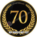Motiv: Jubiläum 70 Jahre - Deintortenbild.de Tortenaufleger aus Esspapier: Oblatenpapier, Zuckerpapier, Fondantpapier