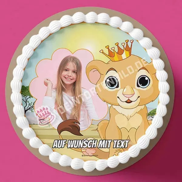Fotomotiv: Königslöwe - Deintortenbild.de Tortenaufleger aus Esspapier: Oblatenpapier, Zuckerpapier, Fondantpapier