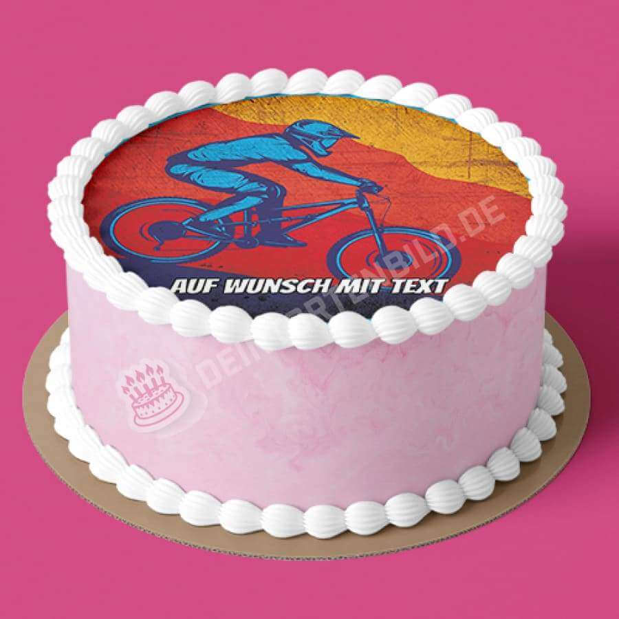 kuchen mountainbike Tortenaufleger Personalisierte Tortenbilde
