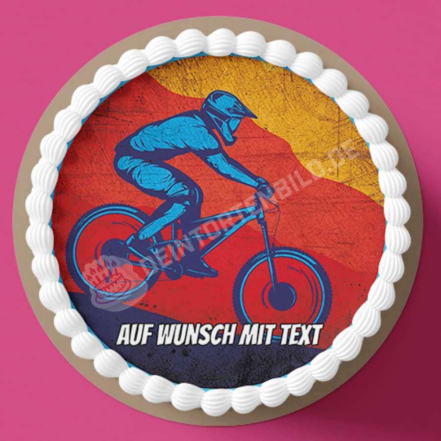 mountainbike personalisieren Tortenaufleger Personalisierte Tortenbilde