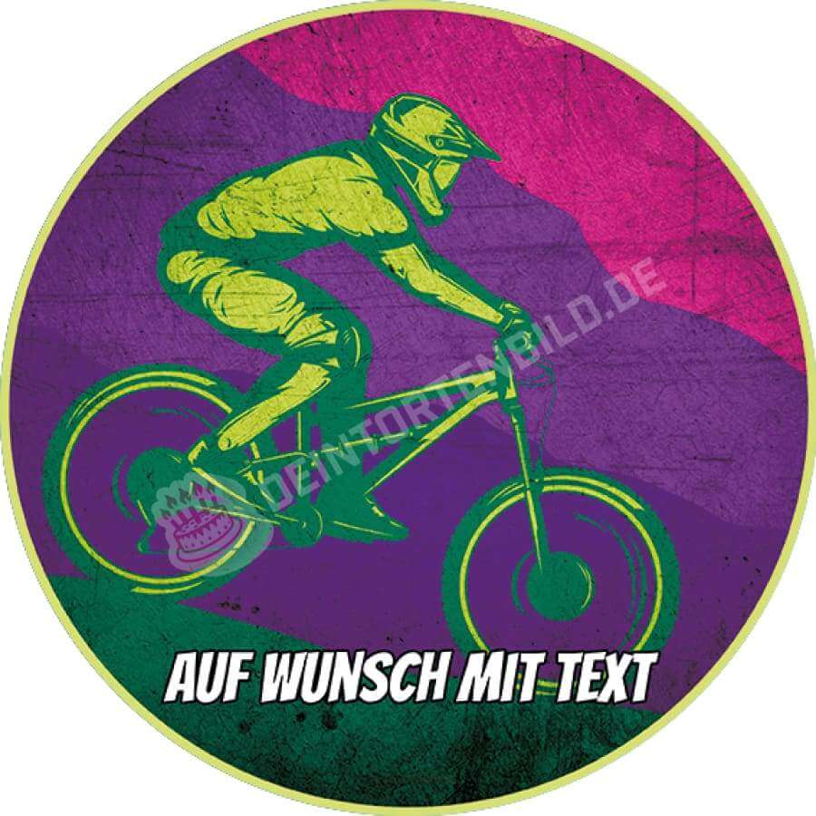 mountainbike personalisieren Tortenaufleger Personalisierte Tortenbilde